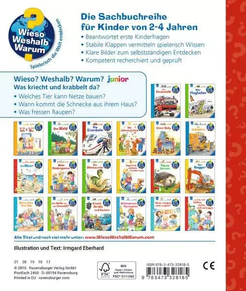Ravensberger Matratzen Ravensburger Wieso? Weshalb? Warum? junior, Band 36: Was kriecht und krabbelt da? Online