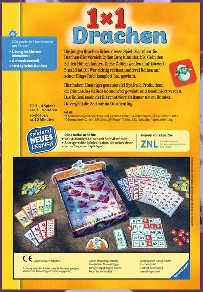 Ravensberger Matratzen 1x1 Drachen - Kinderspiel ab 7 Jahren Schlussverkauf