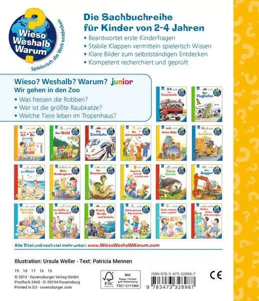 Ravensberger Matratzen Ravensburger Wieso? Weshalb? Warum? junior, Band 30: Wir gehen in den Zoo Bestseller
