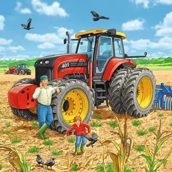 Ravensberger Matratzen Kinderpuzzle ab 5 Jahren - Große Maschinen - 49 Teile Tiefpreis