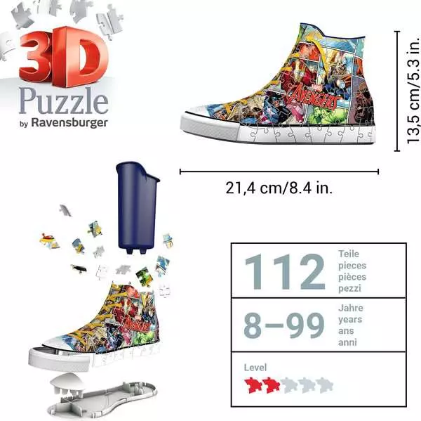 Ravensberger Matratzen 3D Puzzle Sneaker - Avengers Letzte 3 Tage