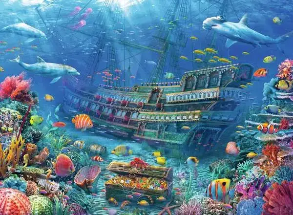 Ravensberger Matratzen Kinderpuzzle ab 8 Jahren - Versunkenes Schiff - 200 Teile Bis zu 60% Rabatt