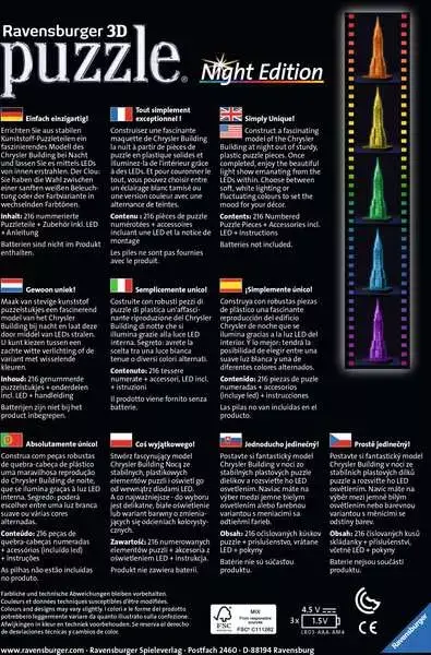 Ravensberger Matratzen Ravensburger Chrysler Building bei Nacht Nur für heute