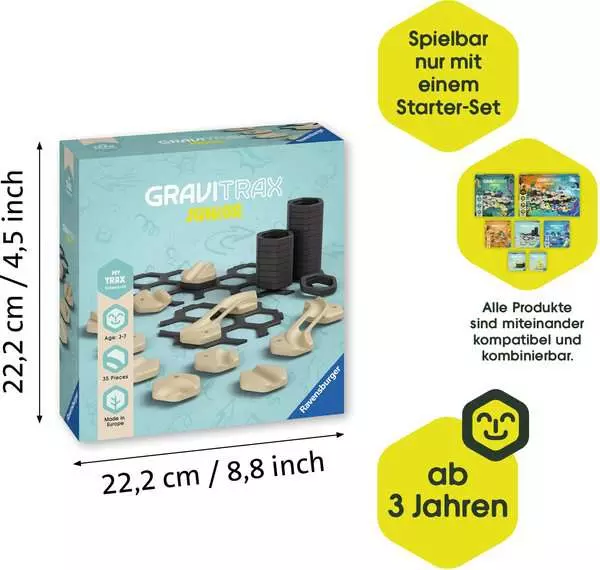 Ravensberger Matratzen GraviTrax Junior Extension Trax - Kugelbahn-Erweiterung für Kinder ab 3 Jahren Im Verkauf