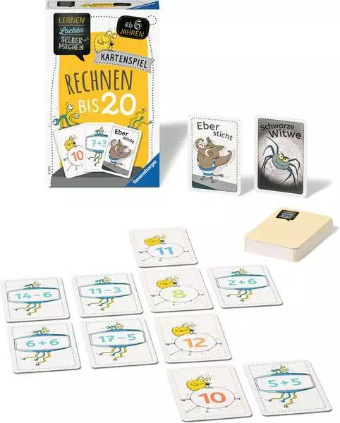 Ravensberger Matratzen Lernen Lachen Selbermachen: Kartenspiel Rechnen bis 20 - Kartenspiel ab 6 Jahren Schlussverkauf