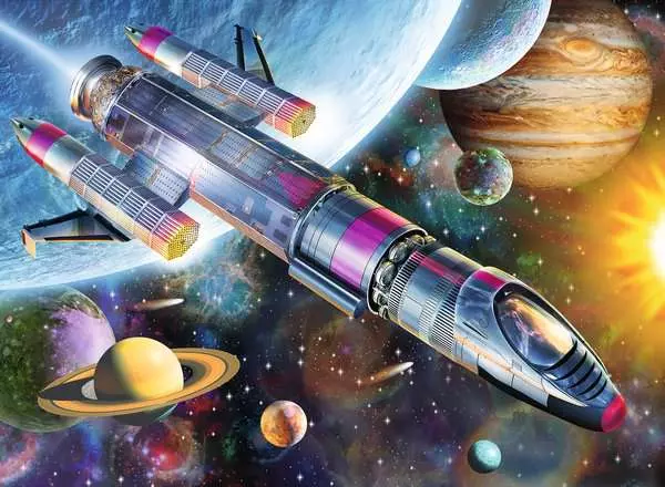 Ravensberger Matratzen Kinderpuzzle ab 6 Jahren - Mission im Weltall - 100 Teile Fabrikpreis