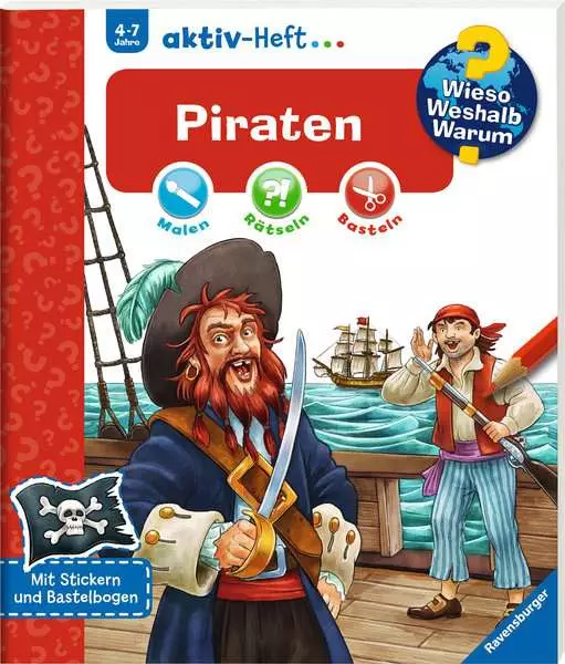 Ravensberger Matratzen Ravensburger Wieso? Weshalb? Warum? aktiv-Heft: Piraten Flash Sale