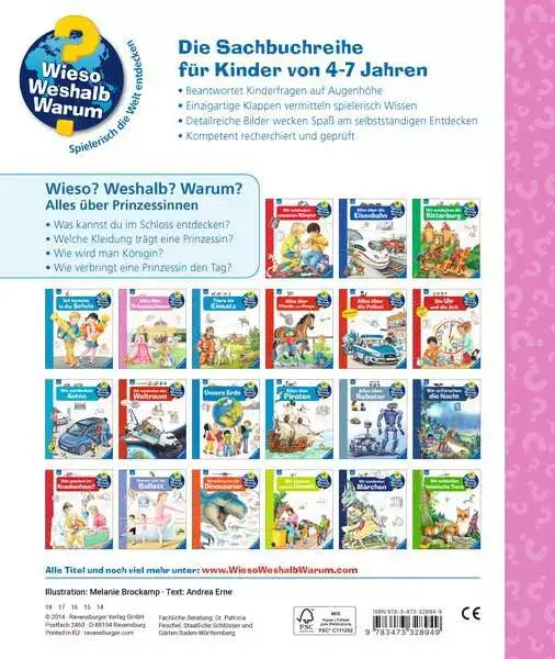 Ravensberger Matratzen Ravensburger Wieso? Weshalb? Warum?, Band 15: Alles über Prinzessinnen Vatertagsangebot