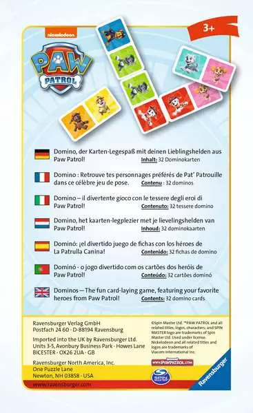 Ravensberger Matratzen Paw Patrol Domino - Reisespiel ab 3 Jahren Blitzangebot