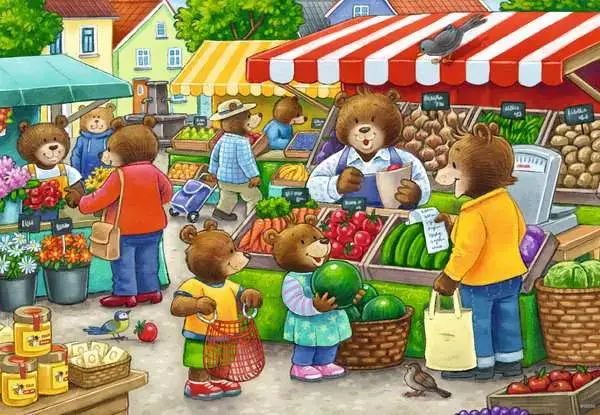 Ravensberger Matratzen Kinderpuzzle ab 3 Jahren - Komm, wir gehen einkaufen - 12 Teile Bestseller