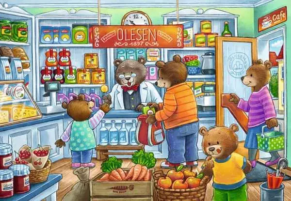 Ravensberger Matratzen Kinderpuzzle ab 3 Jahren - Komm, wir gehen einkaufen - 12 Teile Bestseller