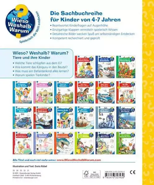 Ravensberger Matratzen Ravensburger Wieso? Weshalb? Warum?, Band 33: Tiere und ihre Kinder Saisonale Angebote
