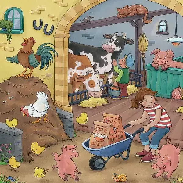 Ravensberger Matratzen Kinderpuzzle ab 5 Jahren - Viel los auf dem Bauernhof - 49 Teile Neueste Stile