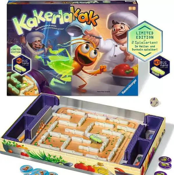 Ravensberger Matratzen Kakerlakak Glow in the dark - Kinderspiel ab 5 Jahren Zeitbegrenzte Promotion