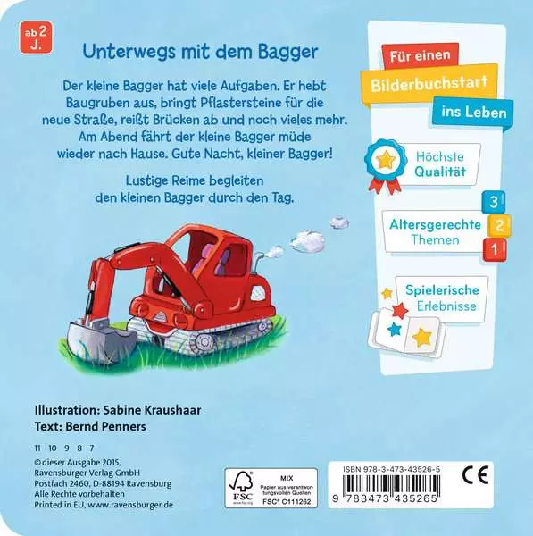 Ravensberger Matratzen Was machst du, kleiner Bagger? Begrenzt auf 3 Tage