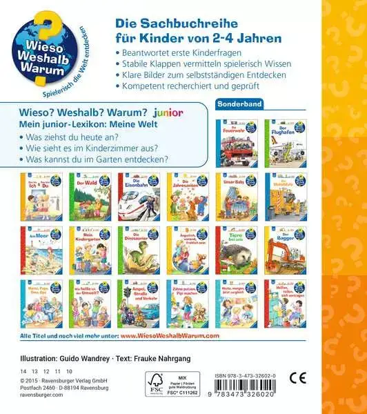 Ravensberger Matratzen Ravensburger Wieso? Weshalb? Warum? Mein junior-Lexikon: Meine Welt 50% Rabatt für begrenzte Zeit