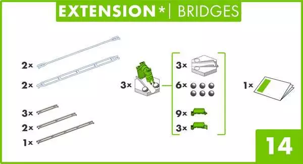 Ravensberger Matratzen GraviTrax Extension Bridges - Kugelbahn-Erweiterung für Kinder ab 8 Jahren Fabrikpreis