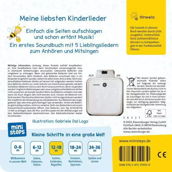 Ravensberger Matratzen ministeps: Hör rein, sing mit! Erste Kinderlieder zum Anhören Große Rabatte