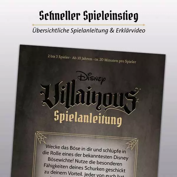Ravensberger Matratzen Disney Villainous - Spiel ab 10 Jahren Kauf eins, bekomm eins gratis