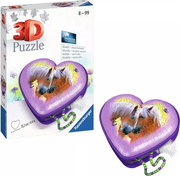 Ravensberger Matratzen 3D Puzzle Herzschatulle - Pferde Riesige Rabatte