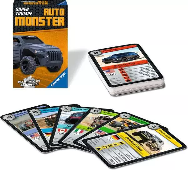 Ravensberger Matratzen Auto Monster - Kartenspiel ab 7 Jahren im Angebot