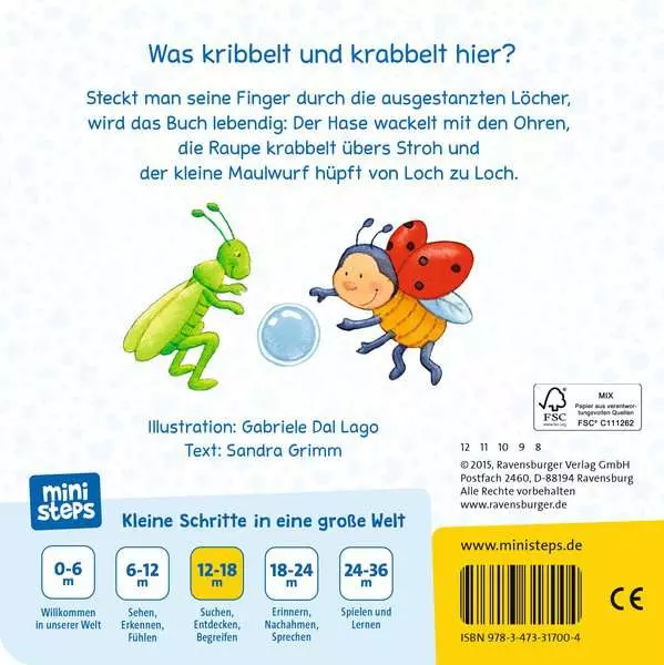 Ravensberger Matratzen ministeps: Lustige Kribbel-Krabbel Tiere Günstig kaufen