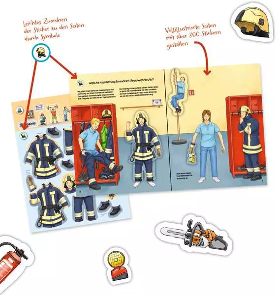 Ravensberger Matratzen Ravensburger Wieso? Weshalb? Warum? Stickerheft: Feuerwehr Exklusivangebot