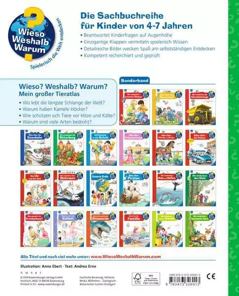Ravensberger Matratzen Ravensburger Wieso? Weshalb? Warum?: Mein großer Tieratlas Heißer Verkauf