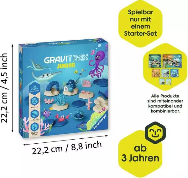 Ravensberger Matratzen GraviTrax Junior Extension Ocean - Kugelbahn-Erweiterung für Kinder ab 3 Jahren Neueste Mode