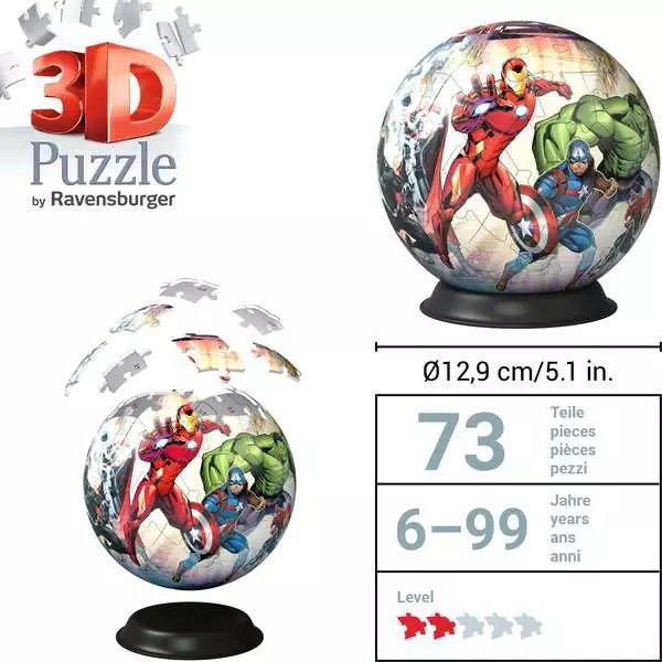 Ravensberger Matratzen 3D Puzzle Ball Marvel Avengers Kostenlose Rückgabe