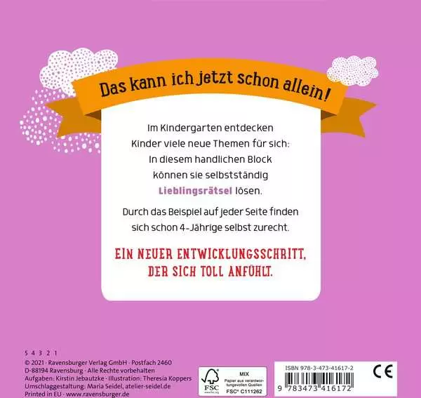 Ravensberger Matratzen Im Kindergarten: Lieblingsrätsel Begrenzte Freigabe