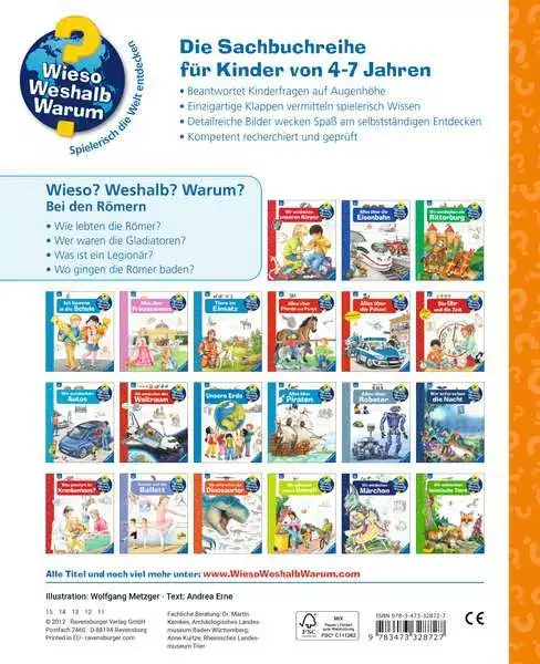 Ravensberger Matratzen Ravensburger Wieso? Weshalb? Warum?, Band 30: Bei den Römern Bis zu 50% Rabatt
