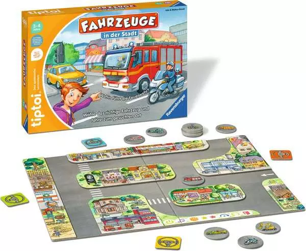 Ravensberger Matratzen tiptoi® Fahrzeuge in der Stadt - Lernspiel ab 3 Jahren Vierteljährliche Förderung
