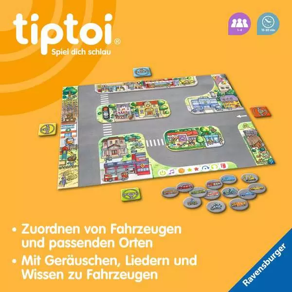 Ravensberger Matratzen tiptoi® Fahrzeuge in der Stadt - Lernspiel ab 3 Jahren Vierteljährliche Förderung
