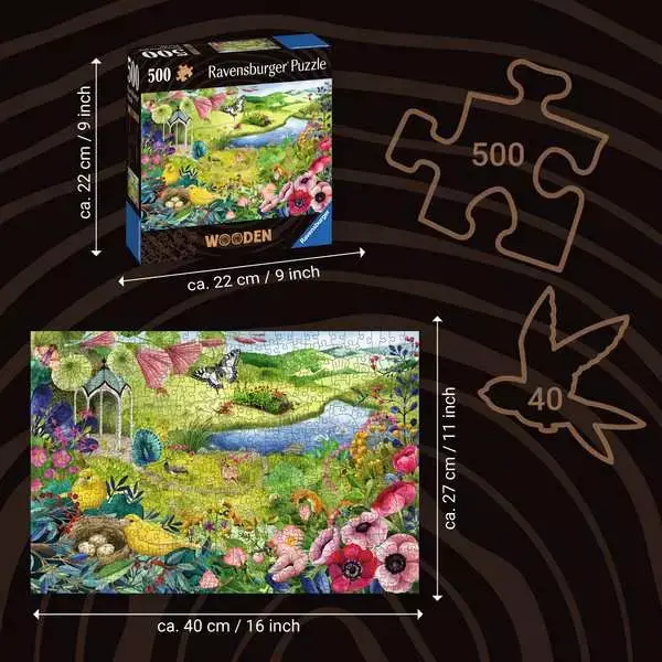 Ravensberger Matratzen Puzzle 500 Teile - Wilder Garten 50% Rabatt mit kostenlosem Versand
