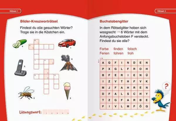 Ravensberger Matratzen Leserabe: Kreuzworträtsel zum Lesenlernen (1. Lesestufe) Hotsell