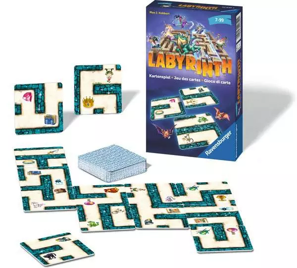 Ravensberger Matratzen Labyrinth Kartenspiel - Reisespiel ab 7 Jahren Günstiger Verkauf