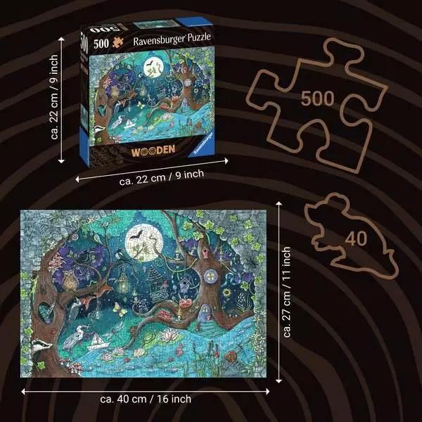 Ravensberger Matratzen Puzzle 500 Teile - Fantasy Forest Kostenloser Versand