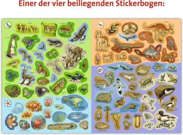 Ravensberger Matratzen Ravensburger Wieso? Weshalb? Warum? Stickerheft: Tiere der Welt Valentinstagsangebot