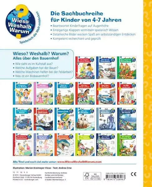 Ravensberger Matratzen Ravensburger Wieso? Weshalb? Warum?, Band 3: Alles über den Bauernhof Neueste Mode
