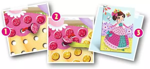 Ravensberger Matratzen Mosaic Junior Princess - Bastelset für Kinder ab 4 Jahren Blitzangebot