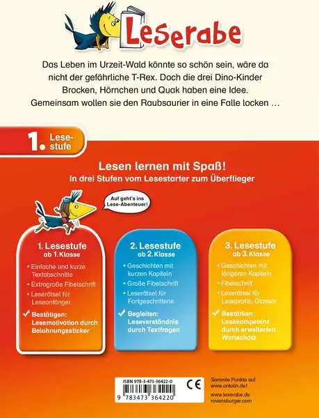 Ravensberger Matratzen Leserabe - 1. Lesestufe: Eine Falle für den T-Rex Neuheiten