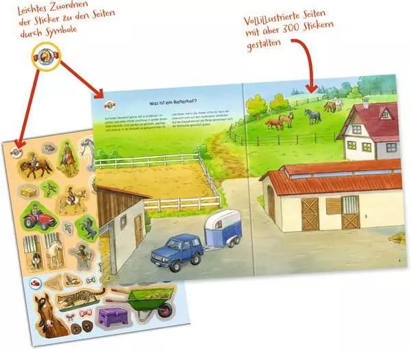 Ravensberger Matratzen Ravensburger Wieso? Weshalb? Warum? Stickerheft: Pferde Tägliche Deals