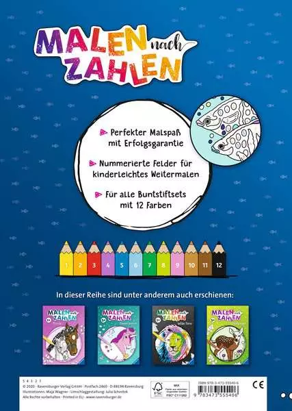Ravensberger Matratzen Malen nach Zahlen ab 7: Im Meer Sonderangebot der Fabrik