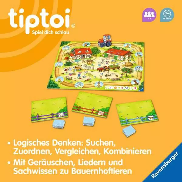 Ravensberger Matratzen tiptoi® Rätselspaß auf dem Bauernhof - Lernspiel ab 3 Jahren 50% Rabatt für begrenzte Zeit