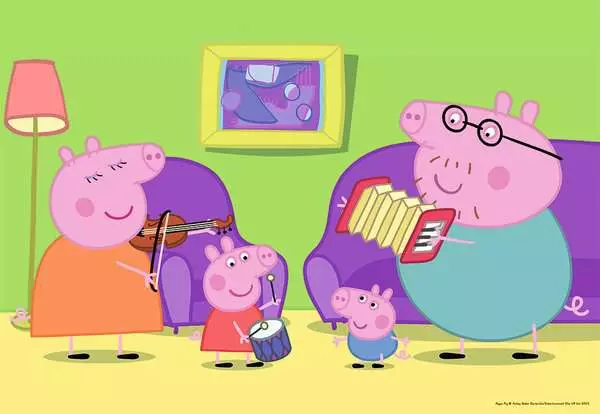 Ravensberger Matratzen Kinderpuzzle ab 3 Jahren - Zuhause bei Peppa - 12 Teile Günstiger Verkauf