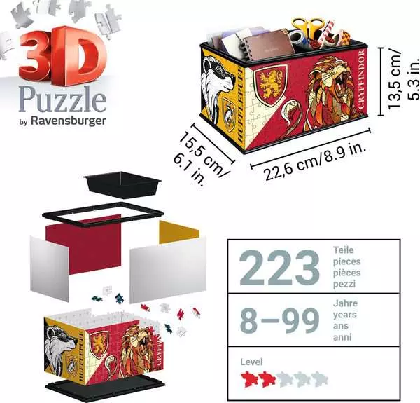 Ravensberger Matratzen 3D Puzzle Aufbewahrungsbox - Harry Potter Saisonschlussverkauf