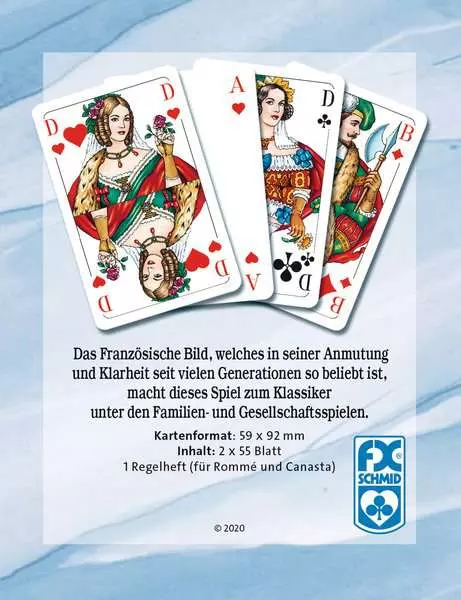 Ravensberger Matratzen Rommé Bridge Canasta - Kartenspiel ab 8 Jahren Osterangebot