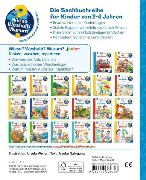 Ravensberger Matratzen Ravensburger Wieso? Weshalb? Warum? junior, Band 69: Tanken, waschen, reparieren Lagerräumung