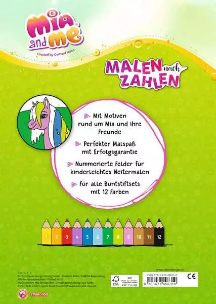 Ravensberger Matratzen Mia and me: Malen nach Zahlen ab 5 Zeitlich begrenztes Angebot